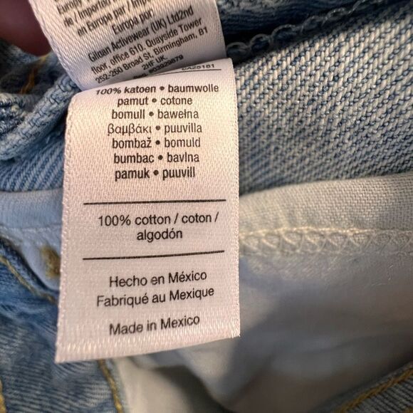 Women’s American Apparel Women's Denim High-Waist Cuff Short size 25 light wash. - Picture 12 of 13